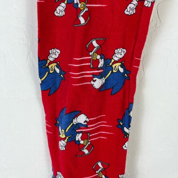 Sonic The Hedgehog Pajama Pants red size 8 - Picture 4 of 8